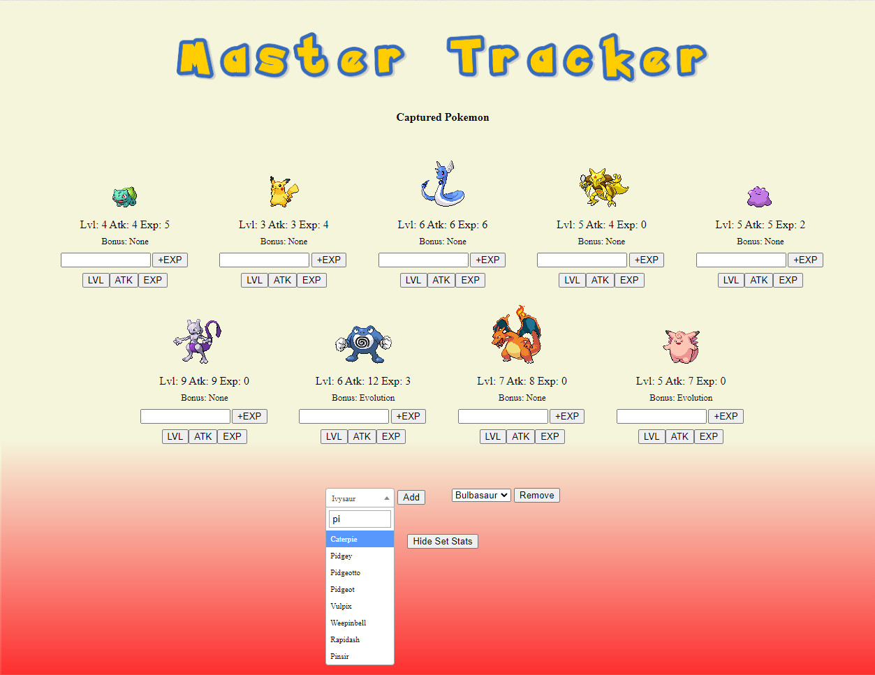 master-tracker